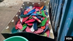 Upcycling Flip-Flops: Kenya-Based Company Turns Discarded Footwear Into Colorful Art – Voice of America – VOA News